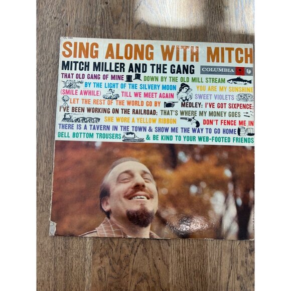 VTG Sing Along With Mitch Vinyl Record By Mitch Miller & The Gang Album CL 1160 - Picture 1 of 5
